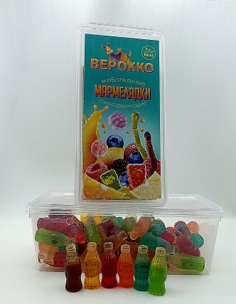 №2 Жевательный мармелад Бутылочки МИКС, 250г      в Костроме