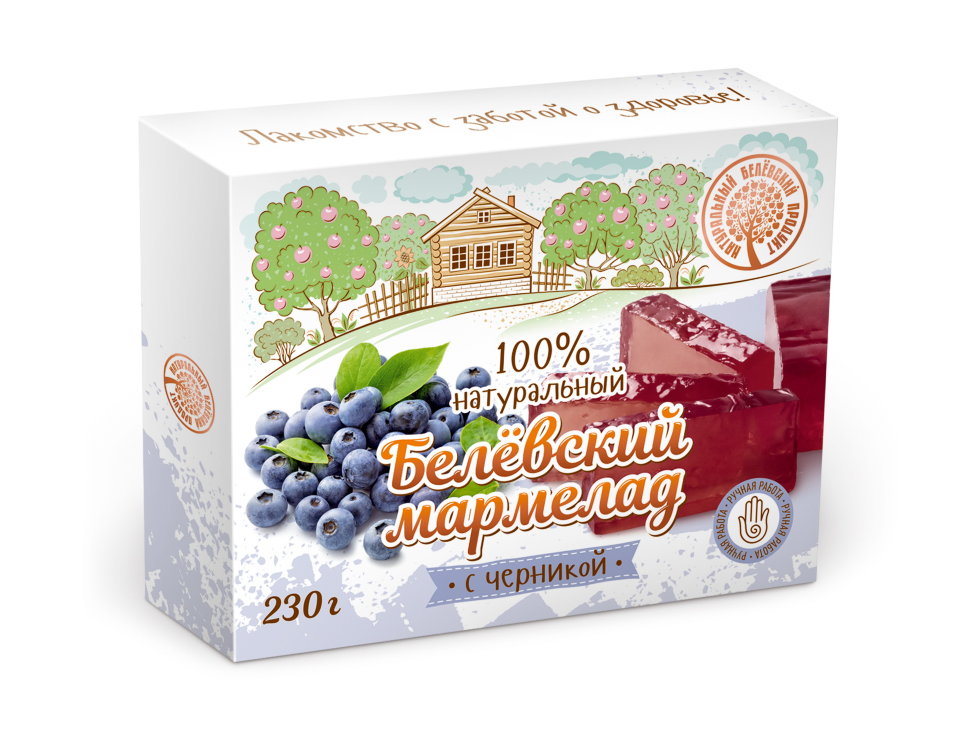 Мармелад белевский "Черника" 230г в Костроме